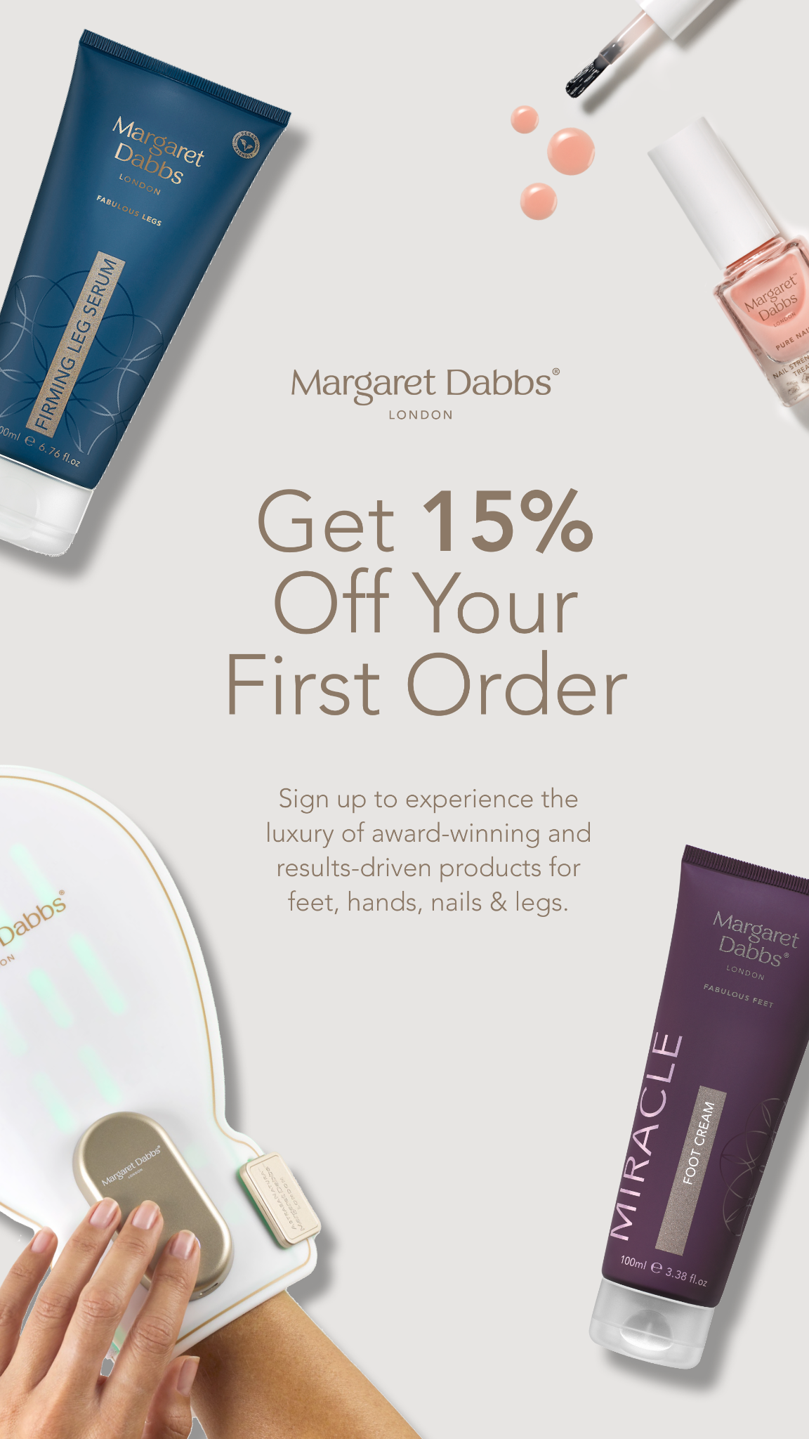 Margaret Dabbs London Facebook ad from Jan 12, 2026
