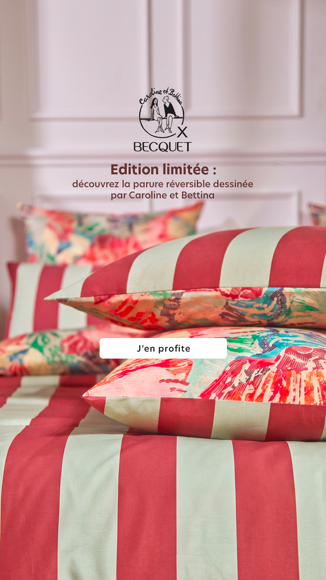 BECQUET Facebook ad: Edition limitée: Découvrez la parure réversible
