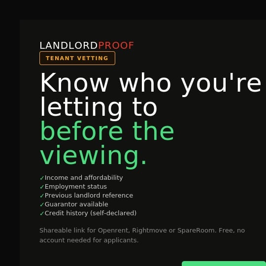 Landlord Proof Facebook ad