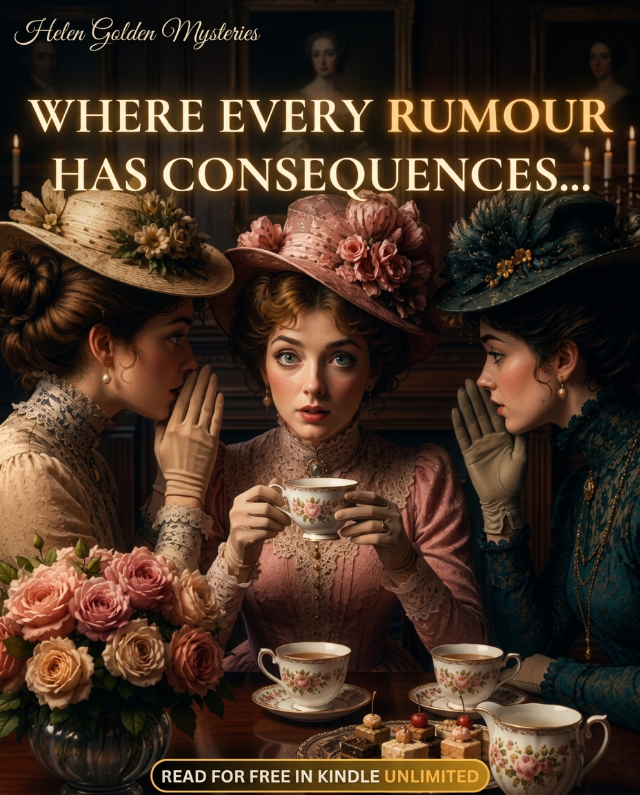 Helen Golden Author Facebook ad: Kindle Unlimited Historical Cozy Mystery Pick