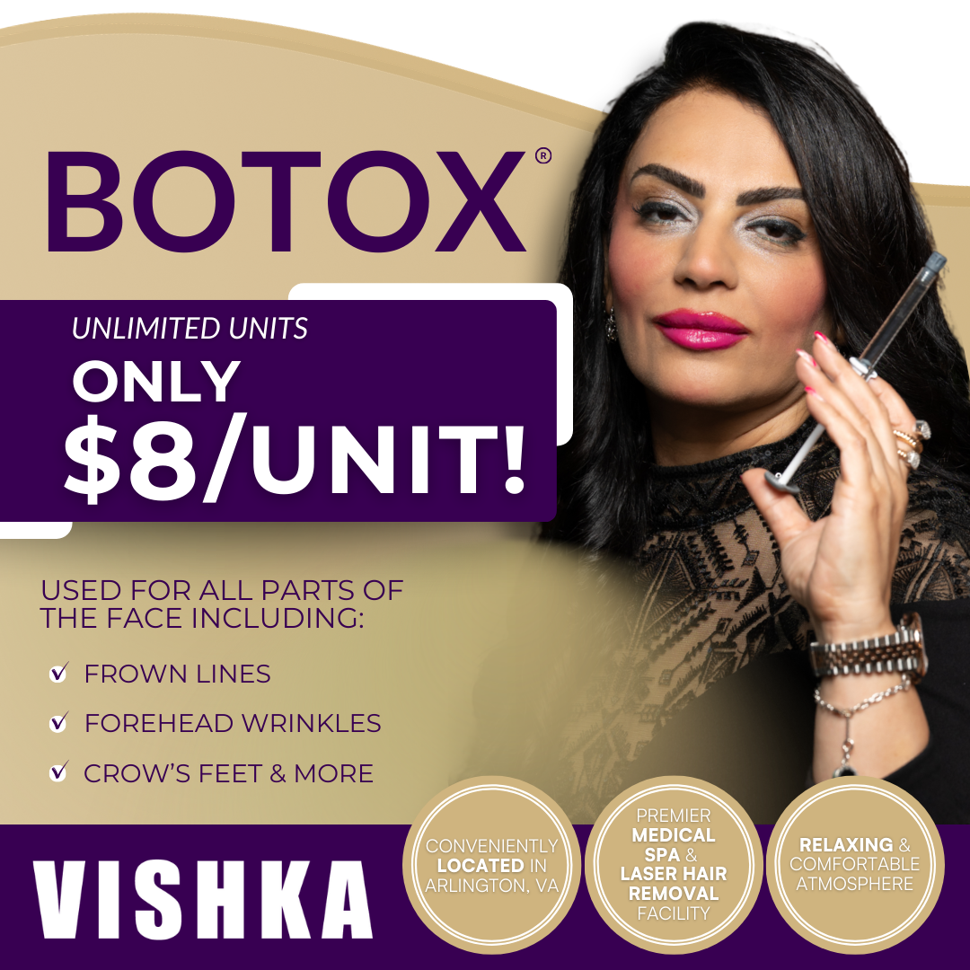 Vishka skin care Facebook ad: Botox ONLY $8/unit!