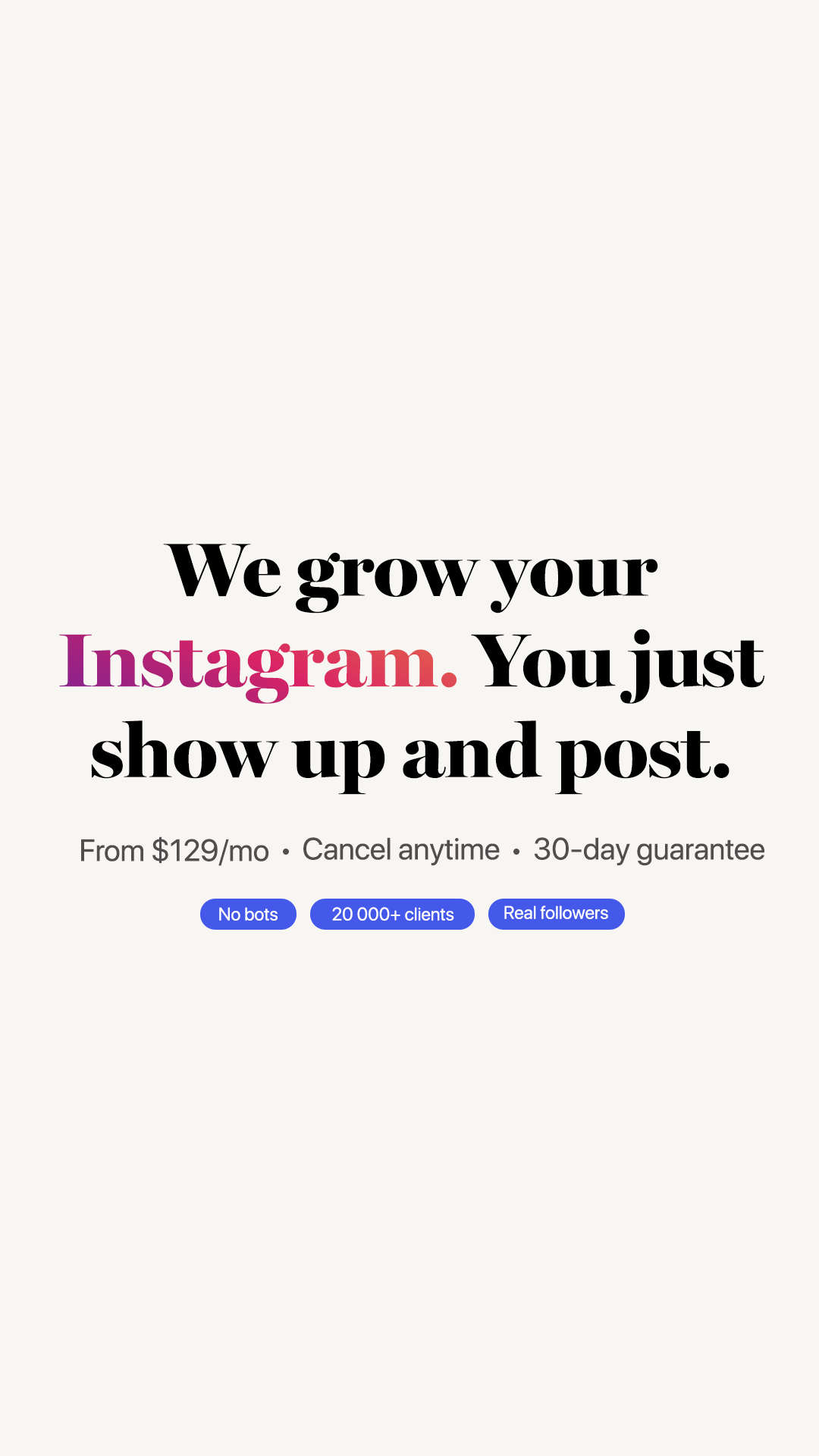 Socialboost Facebook ad