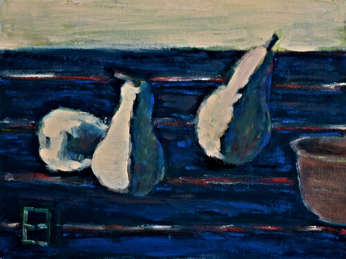 Elena Zapassky - only pictures Facebook ad: Bulgarian pears - Elena Zapassky - Oil on Canvas