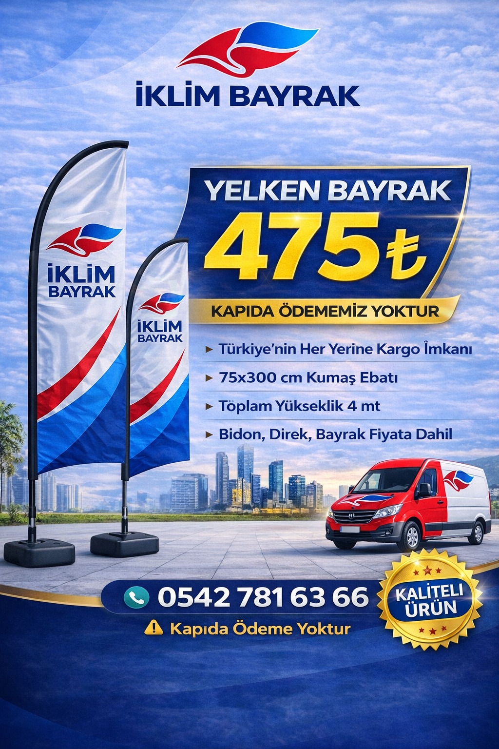 İklim Bayrak & Flama Facebook ad: Firmanıza Özel Baskılı Bayrak Hizmeti verilmektedir