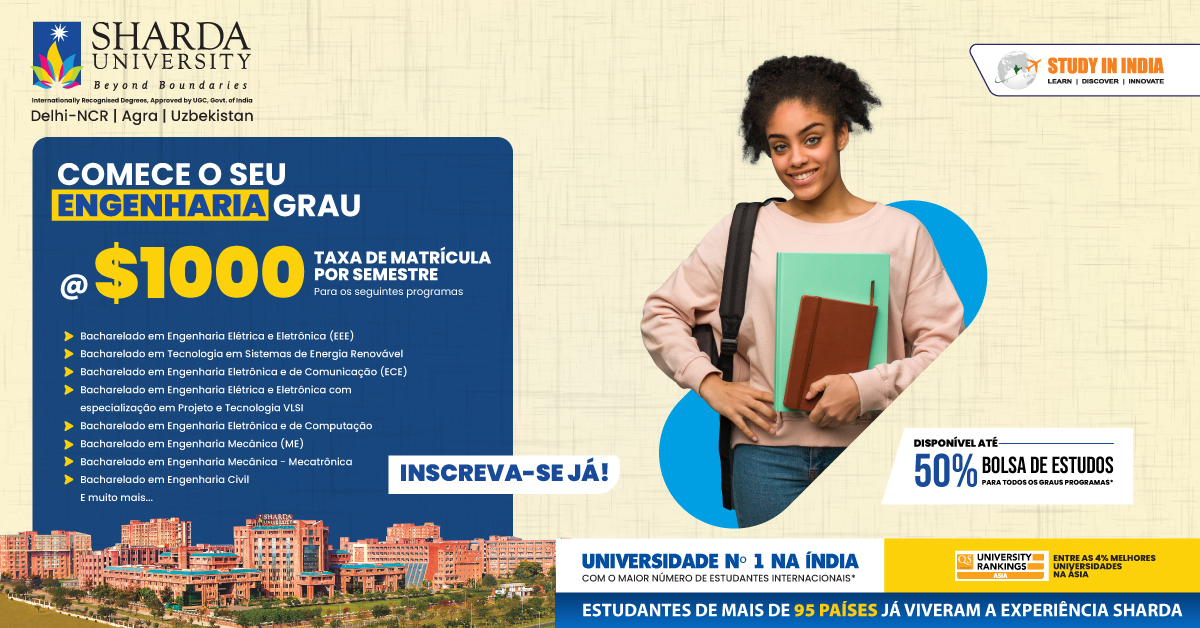 Sharda University International Facebook ad from Apr 10, 2026