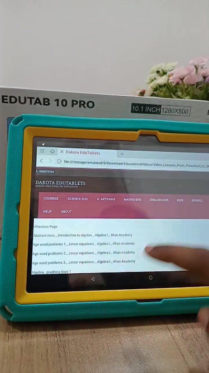 Dakota Edutablets Ghana Facebook ad: EduTab 10 Pro 64GB sim support Tablet for…