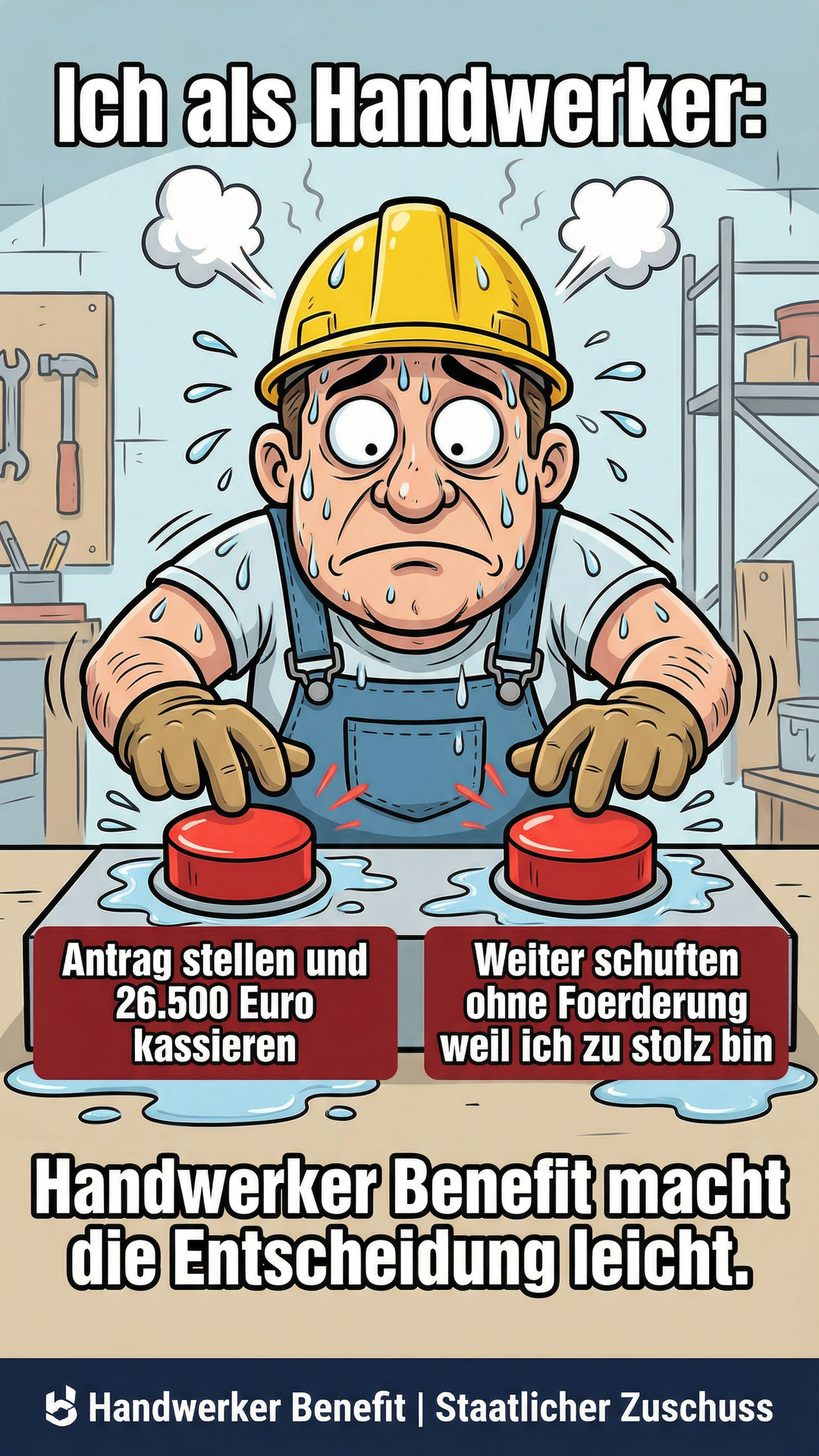 Handwerker Benefit Facebook ad