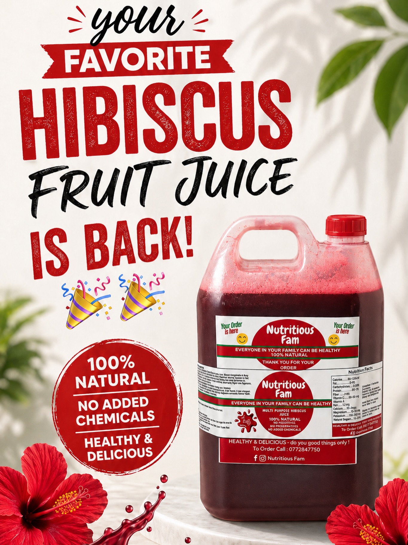 Nutritious Fam - 100% Natural Fruit Juices in Liberia Facebook ad: The 100% natural Fruit Juice that does the…