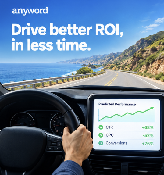 Keywee Facebook ad: Book a demo of Anyword today and see