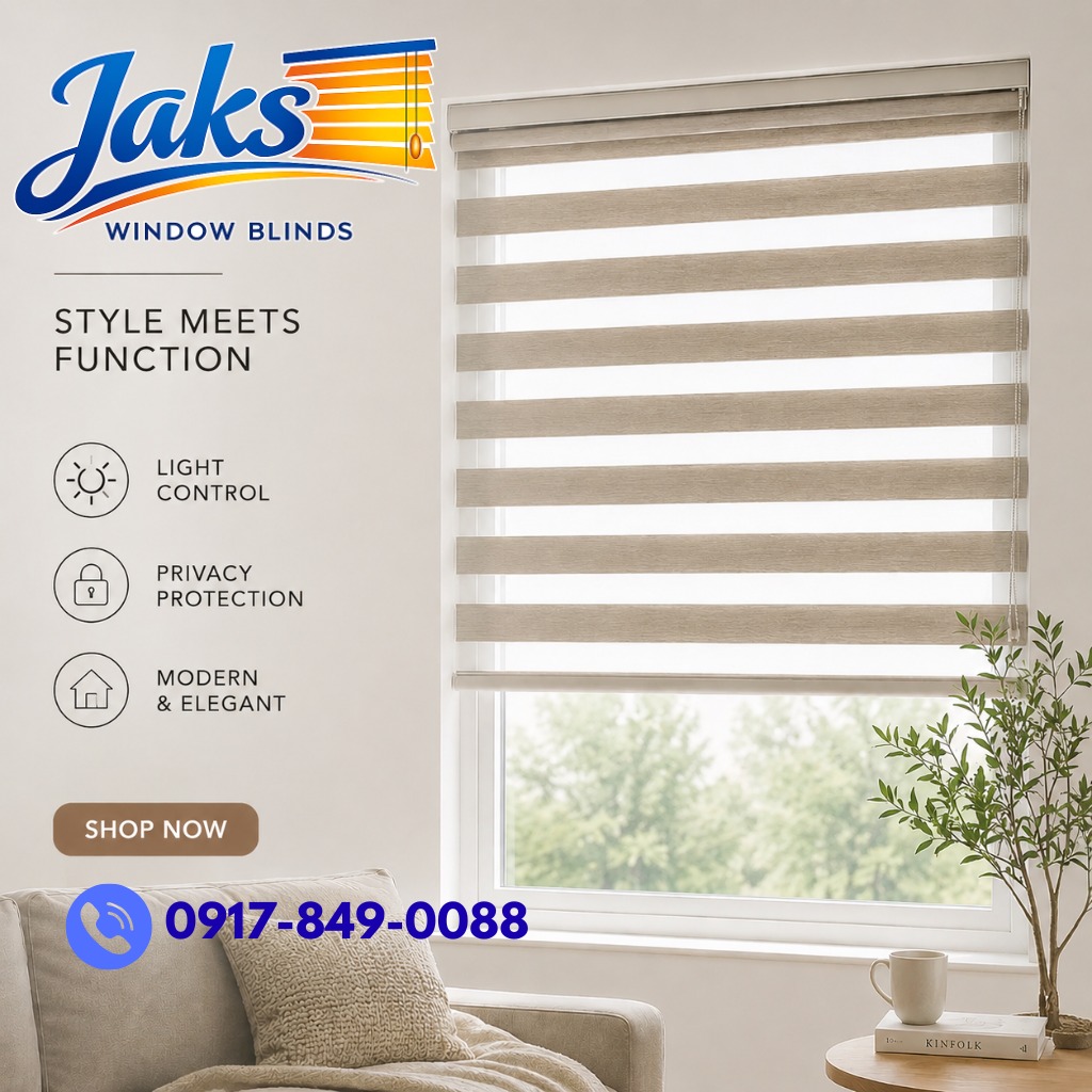 JAKS Window Blinds Cebu Facebook ad: If you’re tired of dusty curtains that are…