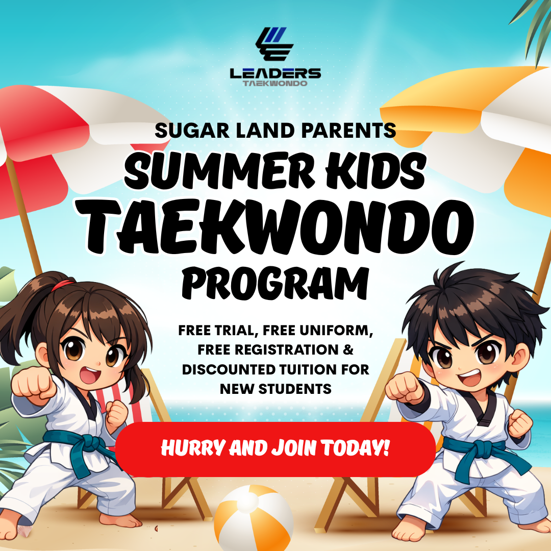 Leaders Taekwondo Sugar Land Facebook ad: Summer Confidence Starts Here