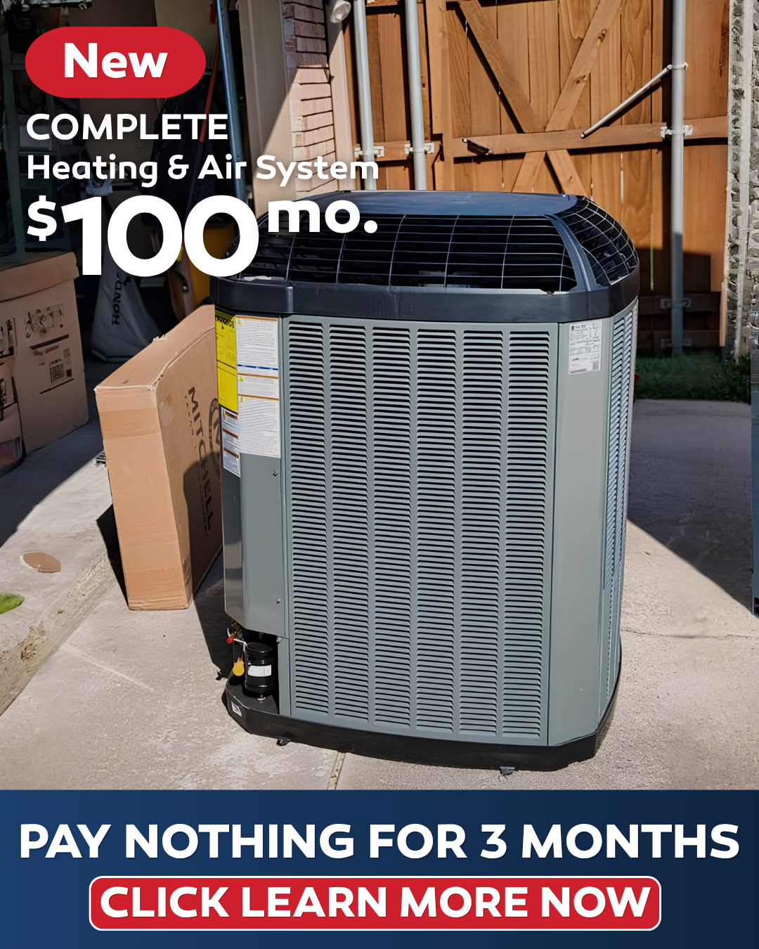 Paschal Air, Plumbing & Electric Facebook ad: Here's How to Put a New AC in Your Home Without a Big…