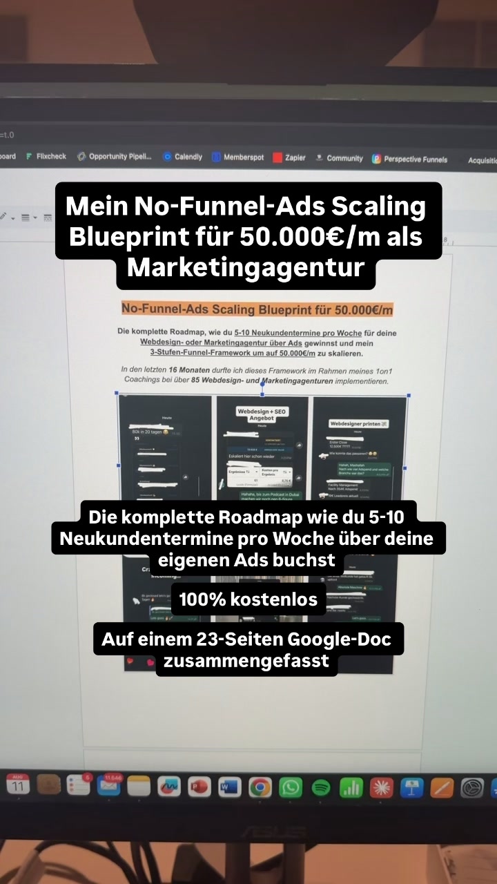 Marc Evers Marketing & Consulting Facebook ad: No-Funnel-Ads Scaling Blueprint [23 Seiten Google-Doc]