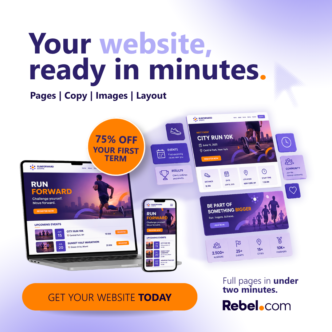 Rebel.com Facebook ad