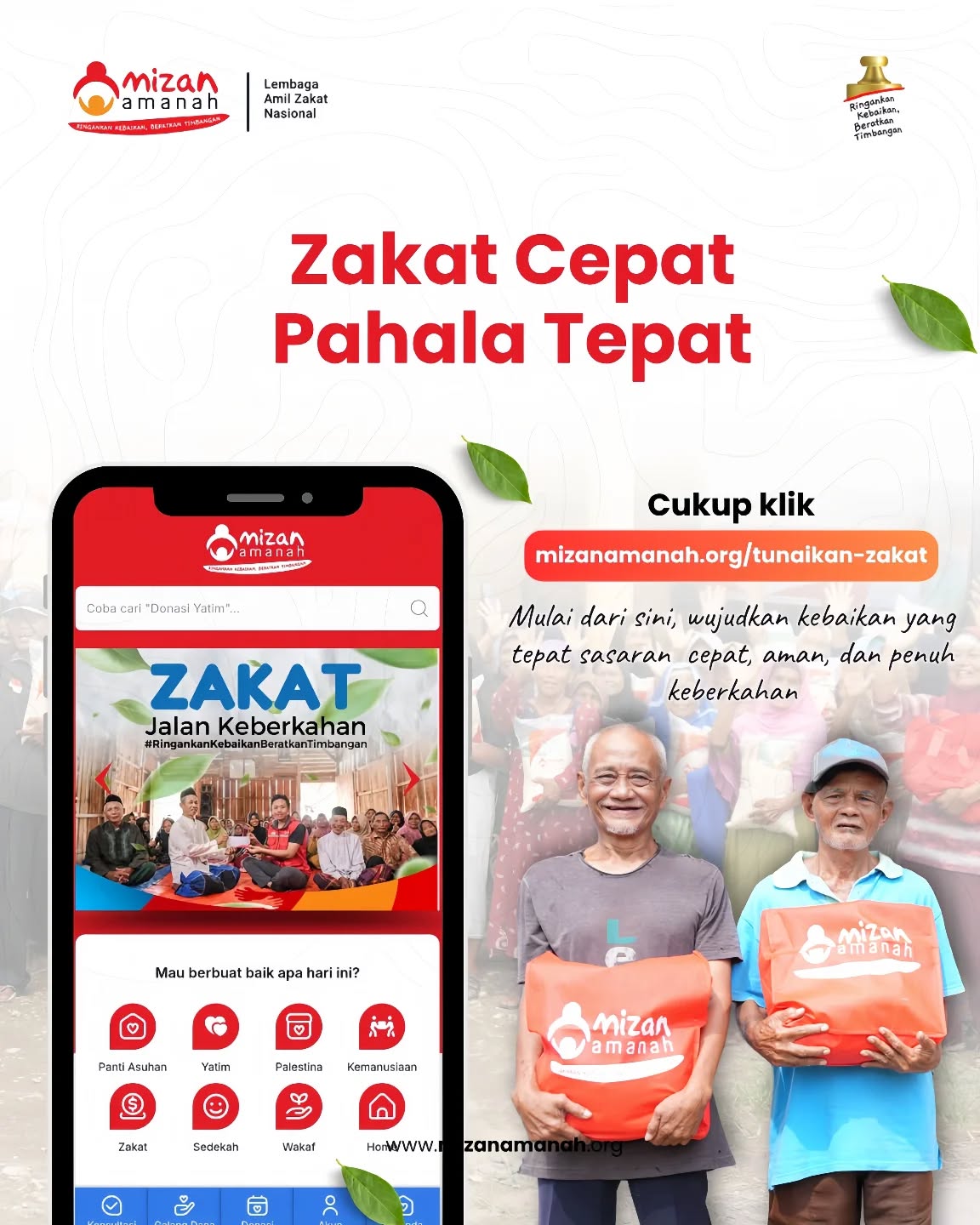 Mizan Amanah Facebook ad: Sedekah Biaya Sekolah Untuk Yatim dan Dhuafa