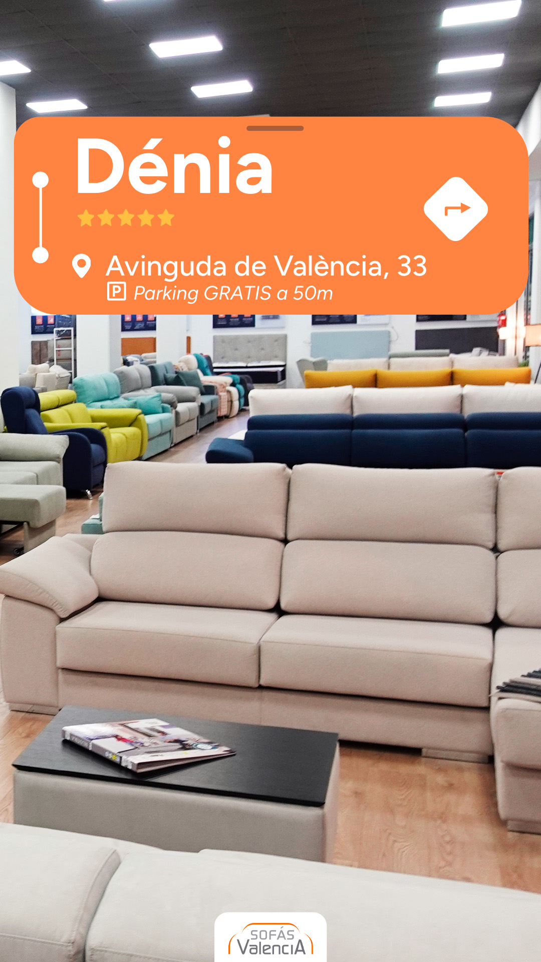 Sofás Valencia Facebook ad from Jul 10, 2026