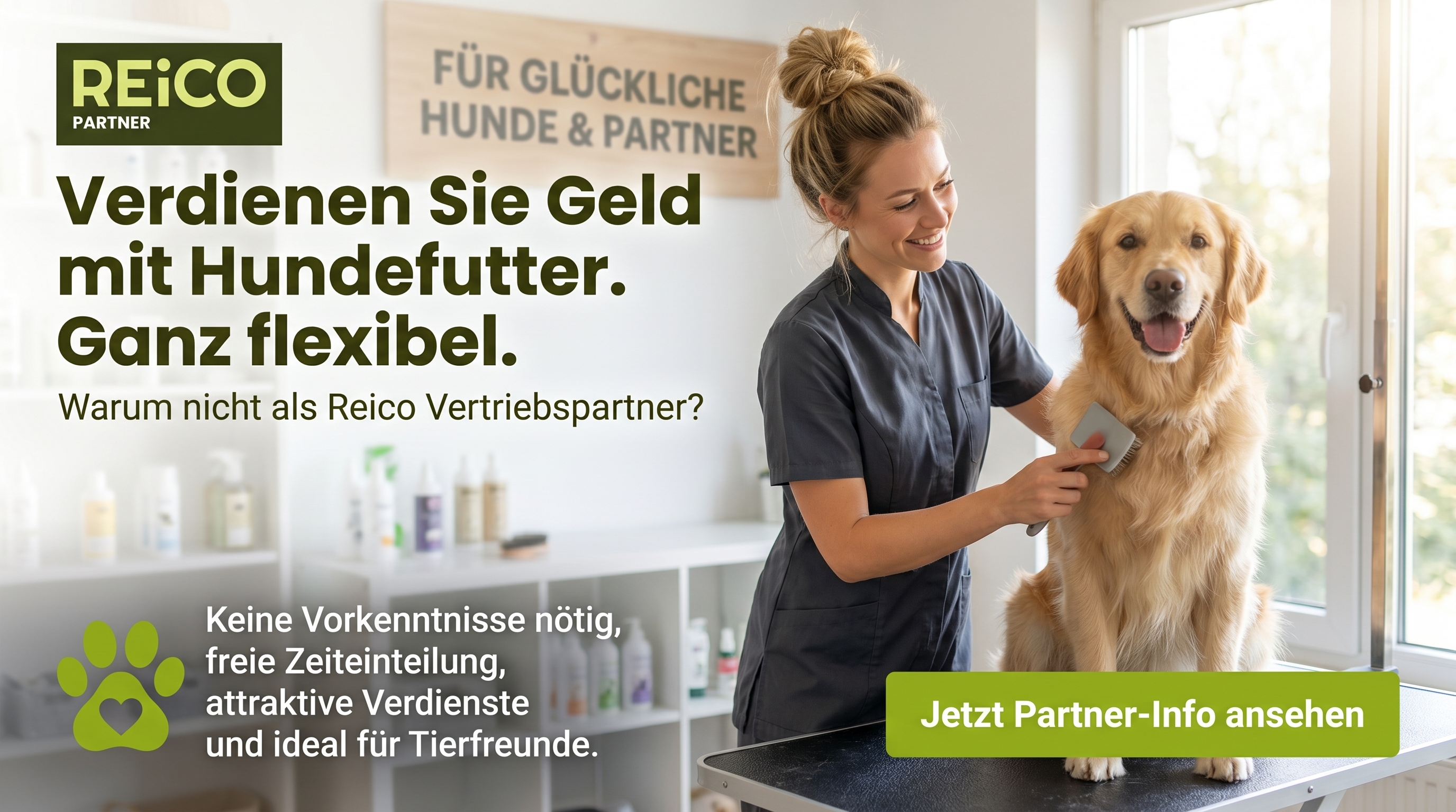 Clemens Eigler Reico Partner Facebook ad: Hundefutter empfehlen & verdienen