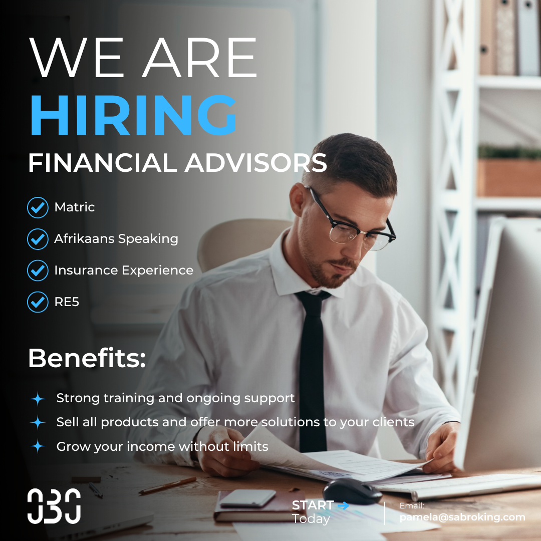 SA Broking Services Facebook ad: We Are Hiring