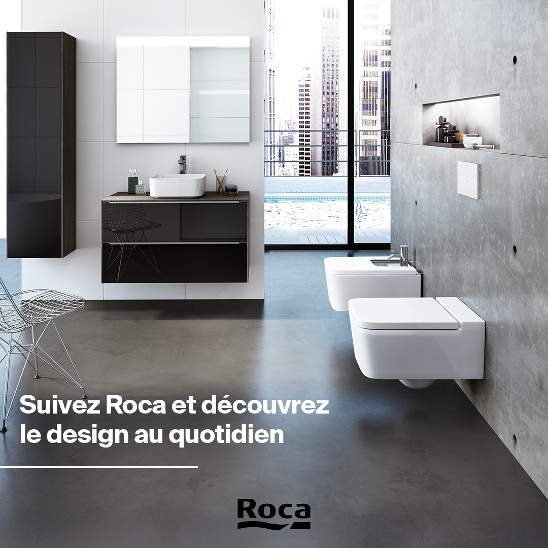 Roca Facebook ad: Roca, votre source d'inspiration pour des salles de…