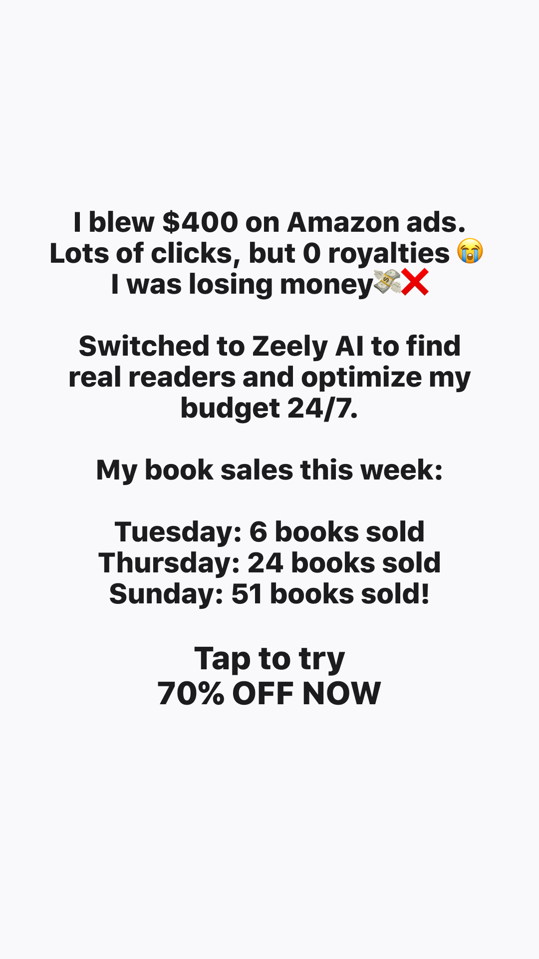 Zeely Facebook ad