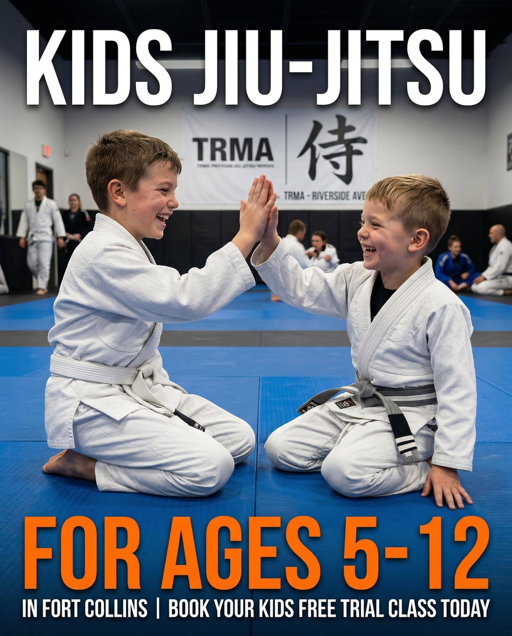 Total Ryu Martial Arts Facebook ad: Free Kids Martial Arts Class in Fort Collins