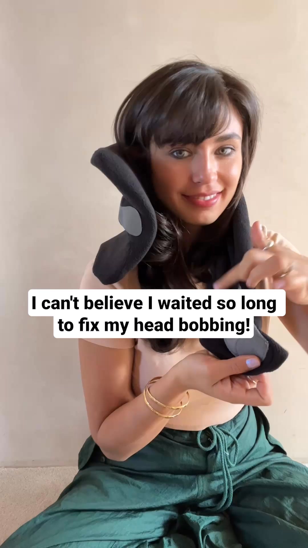 Trtl Facebook ad: No more head bobbing on flights!