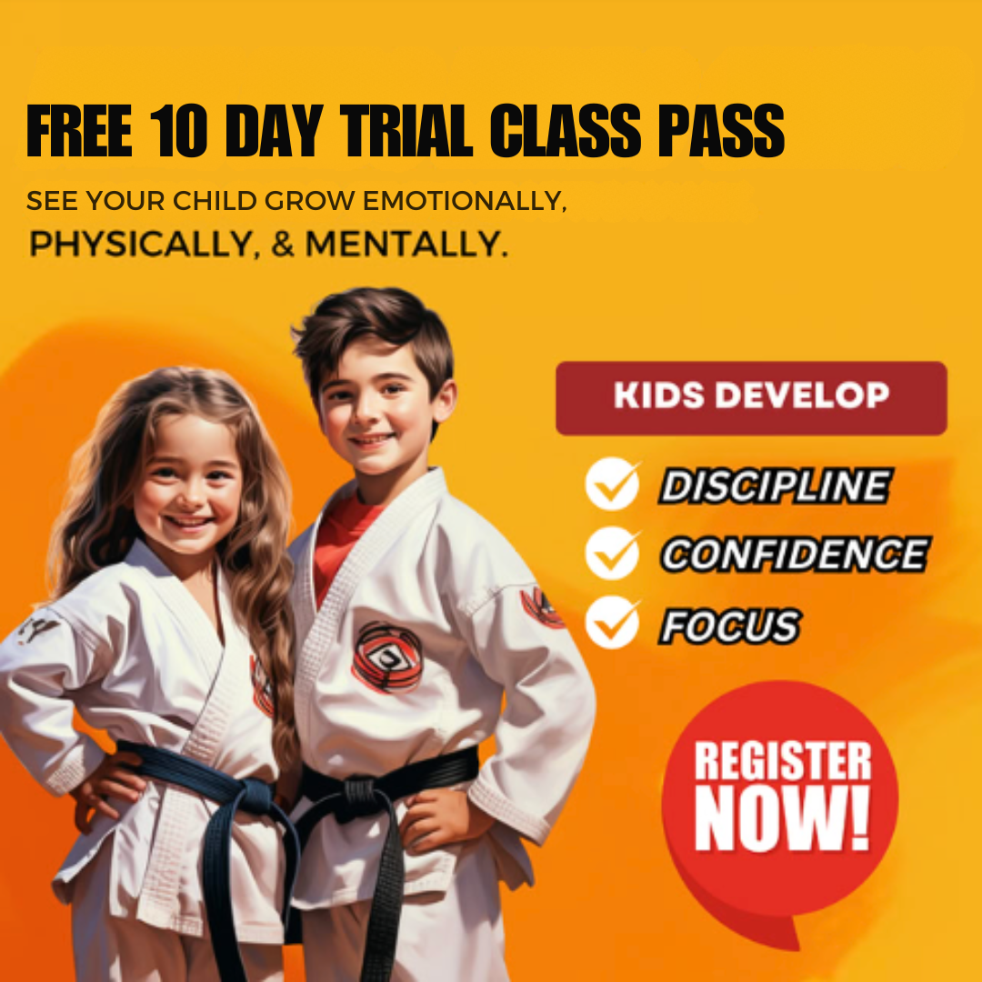Alliance Anderson Facebook ad: Want a FREE 10-day, kids martial arts class pass?