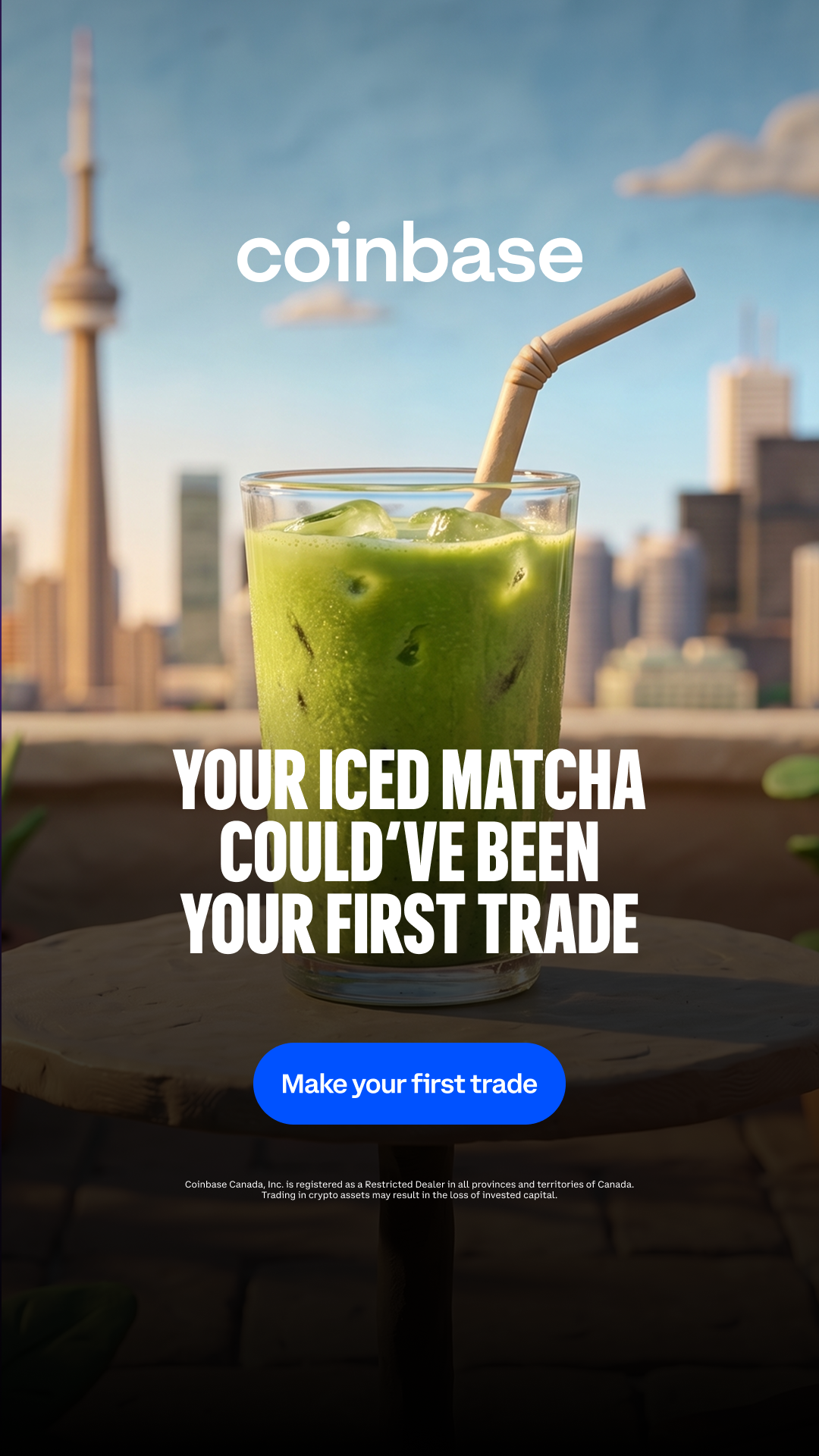 Coinbase Facebook ad