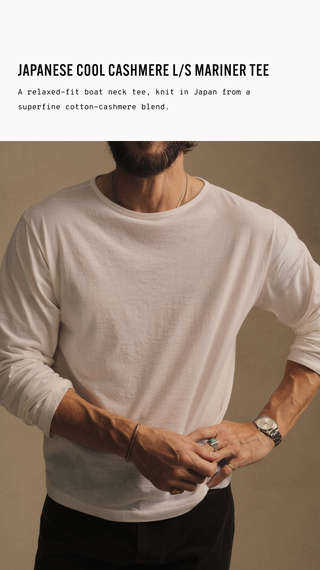 Buck Mason Facebook ad
