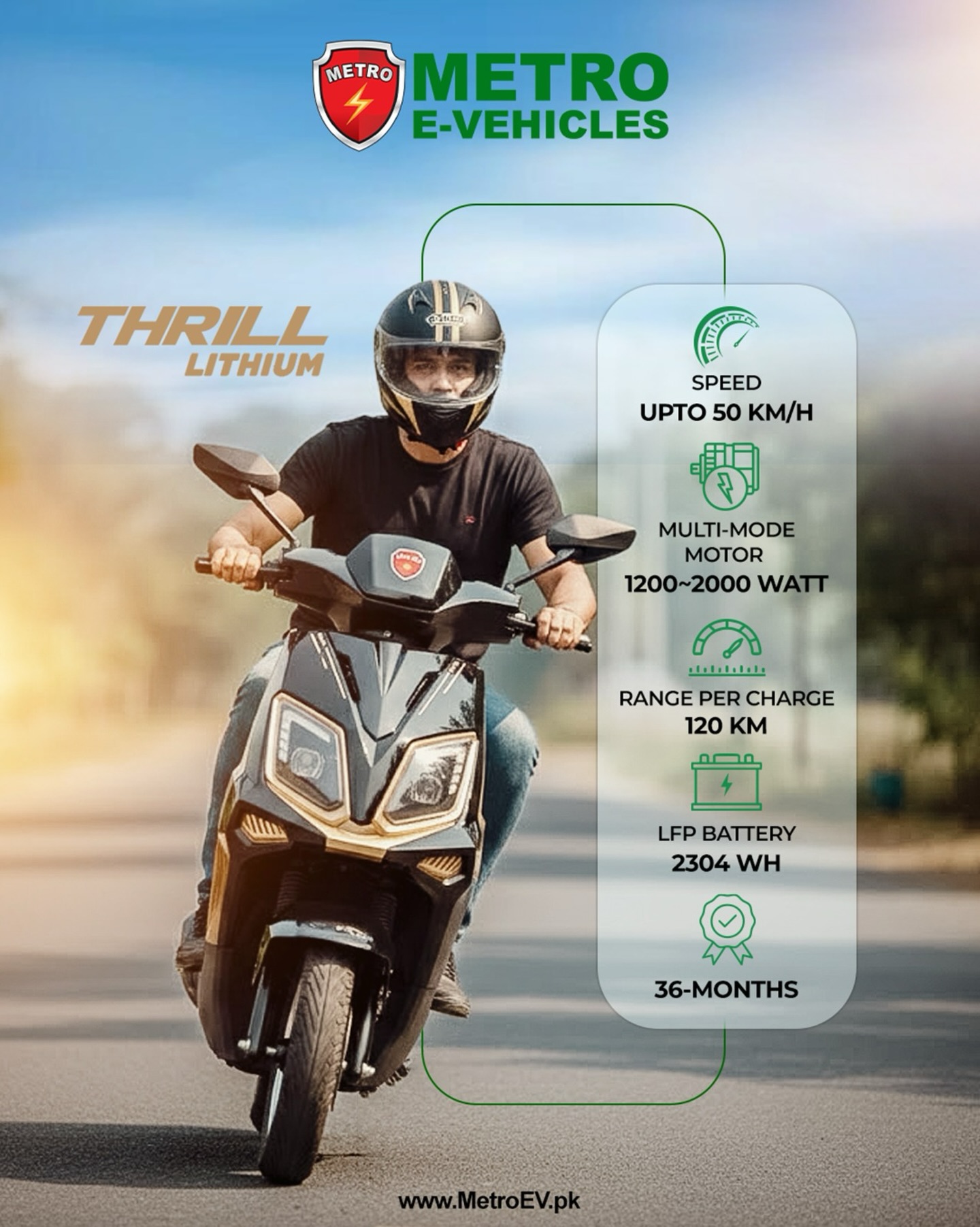 Metro E-Vehicles Facebook ad