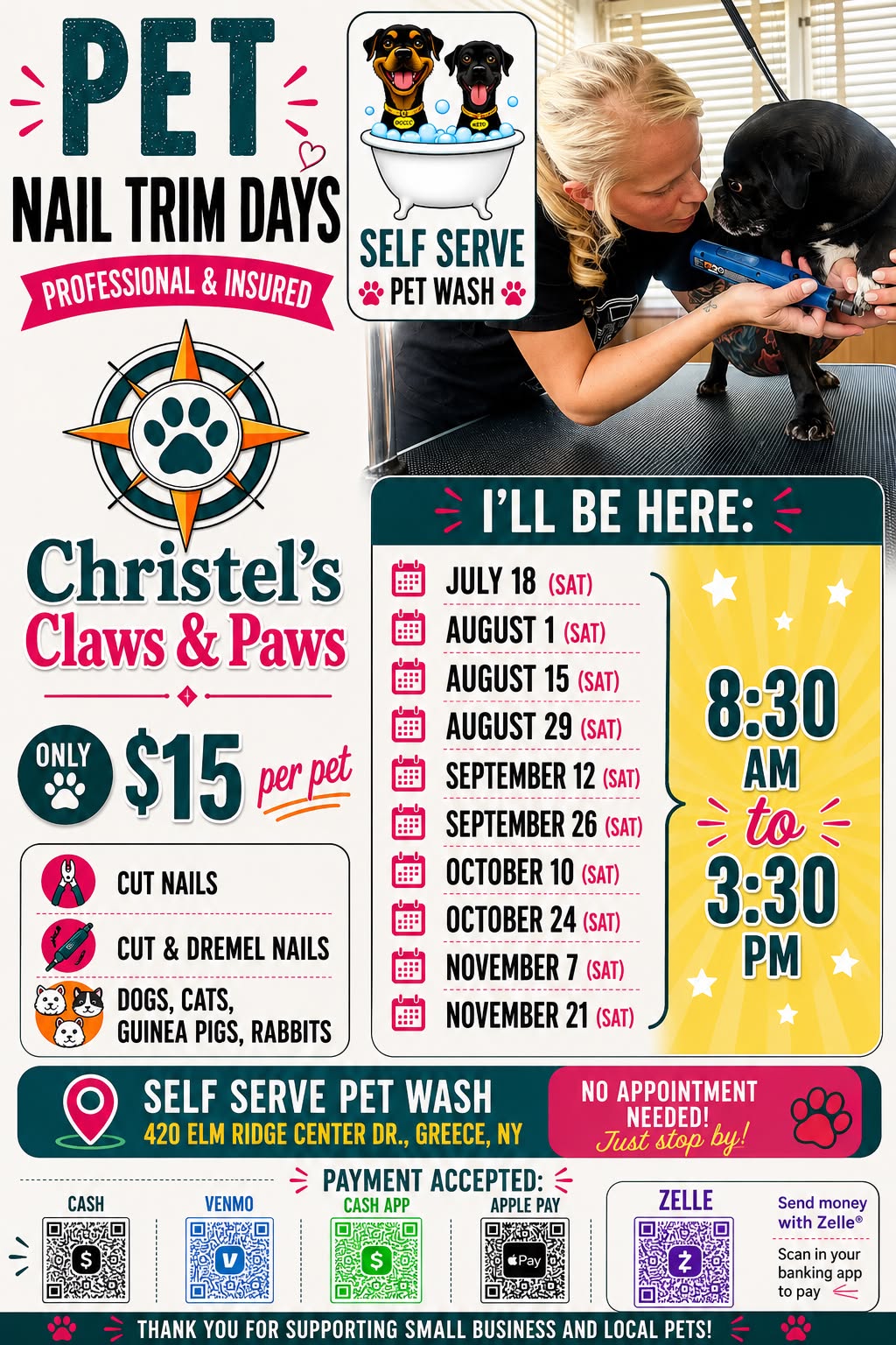 Christel’s Claws & Paws Facebook ad
