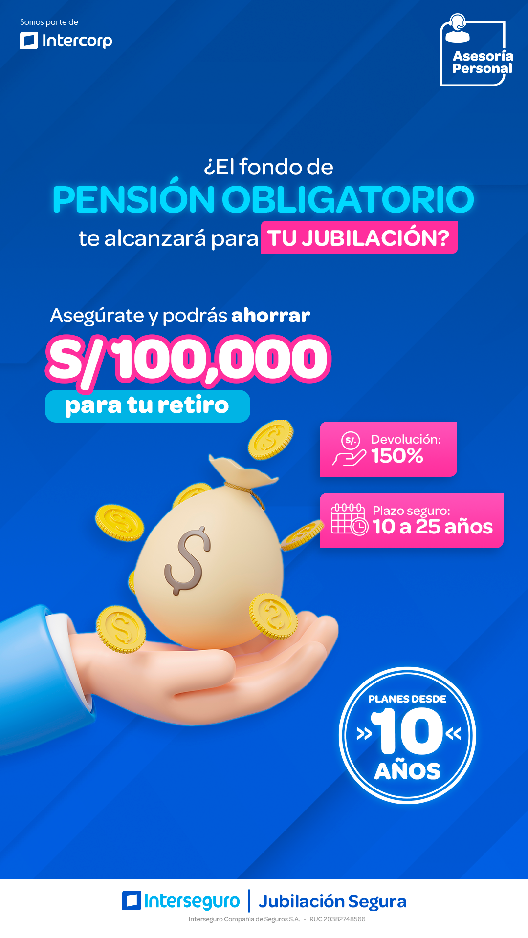 Interseguro Facebook ad from Nov 11, 2024