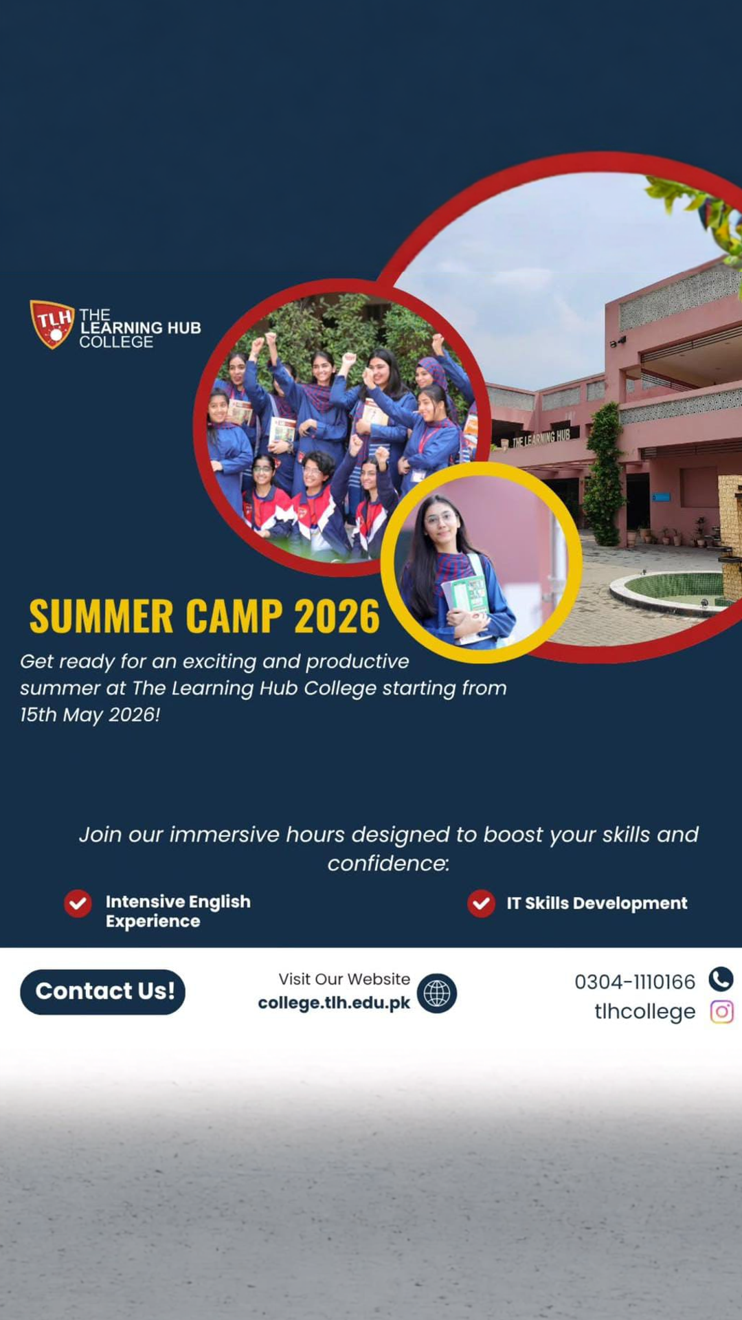 The Learning Hub College Facebook ad