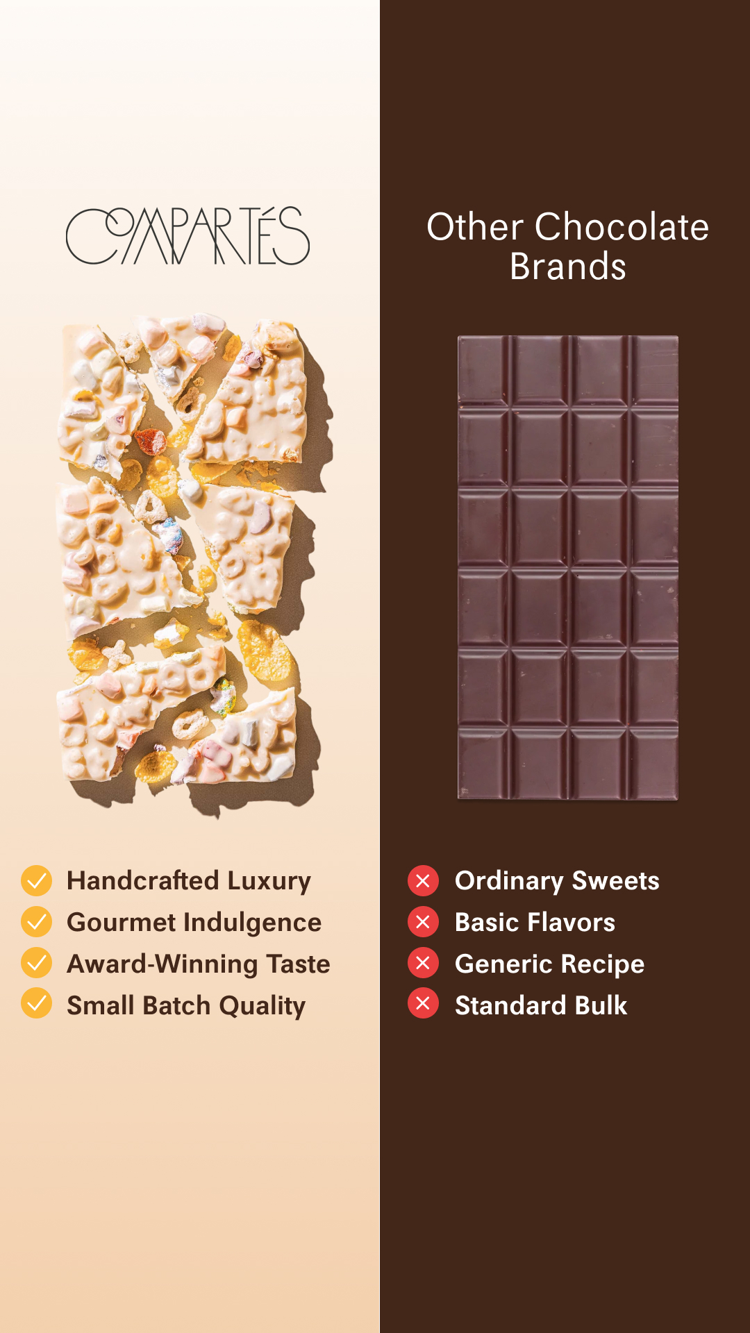 Compartes Chocolate Facebook ad
