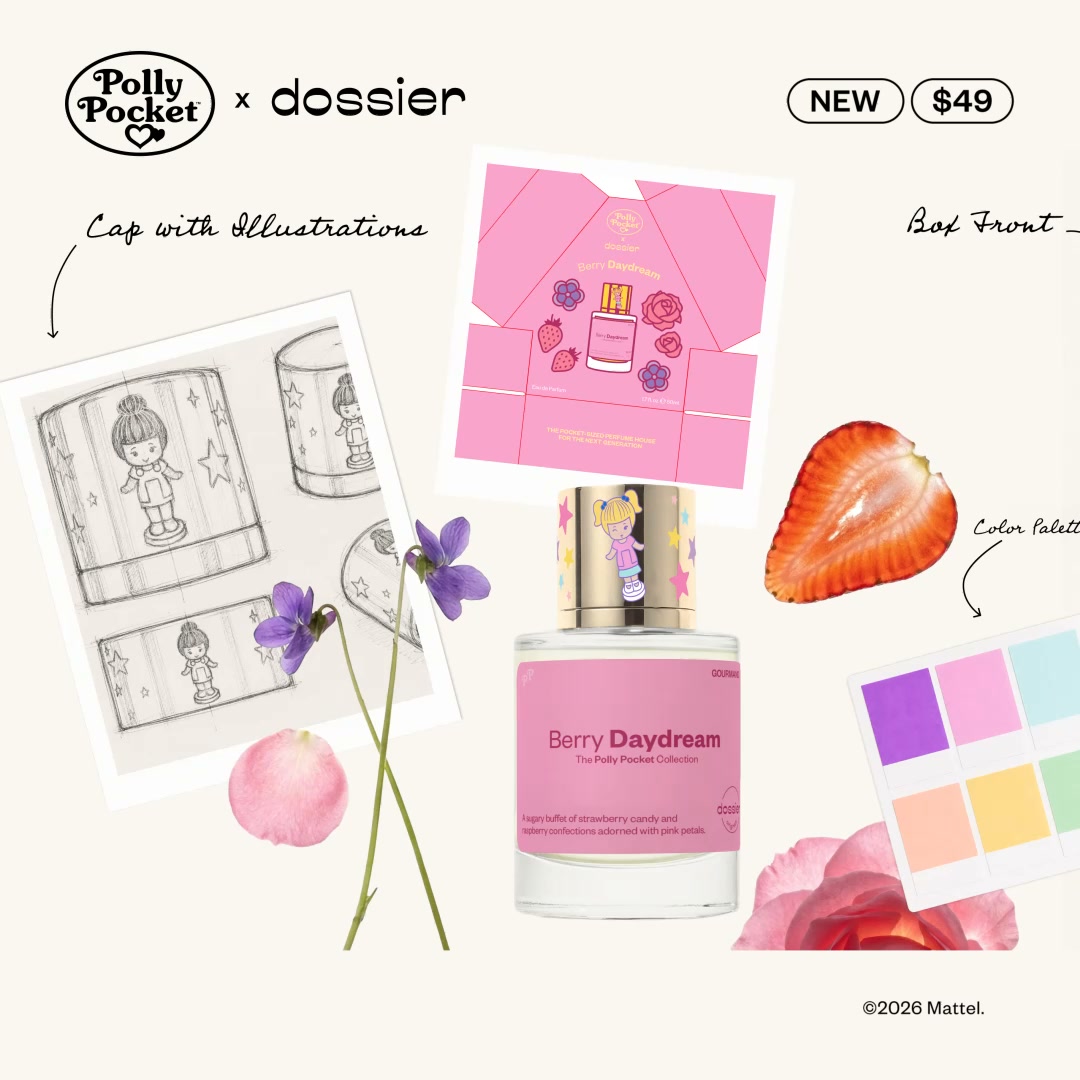Dossier Facebook ad: Dossier x Polly Pocket Is Here