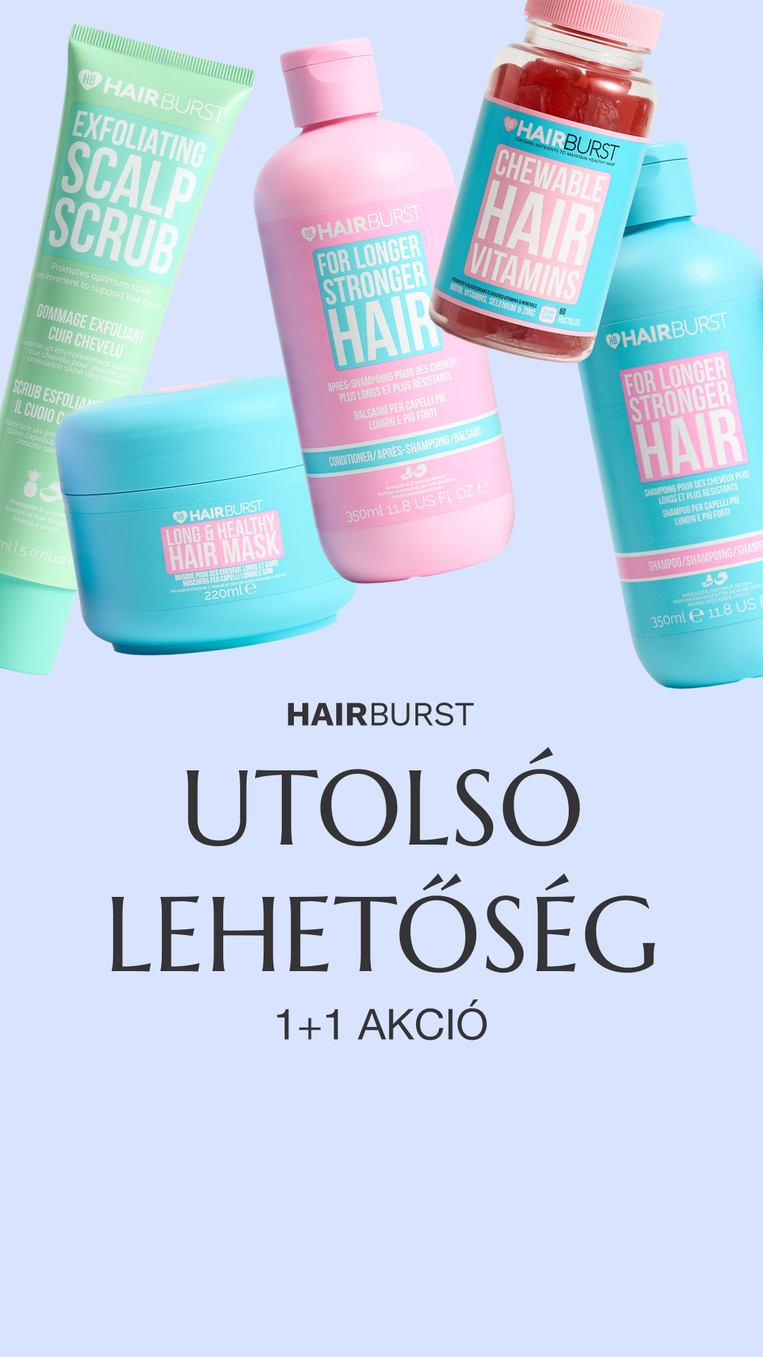 Hairburst Hungary Facebook ad