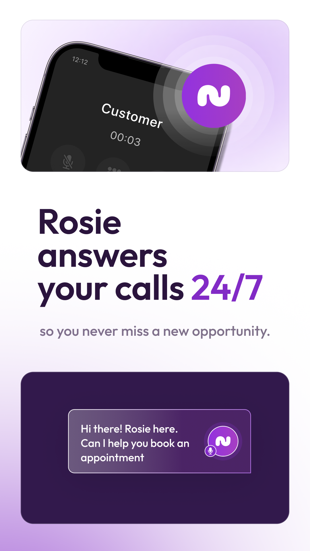 Rosie Facebook ad