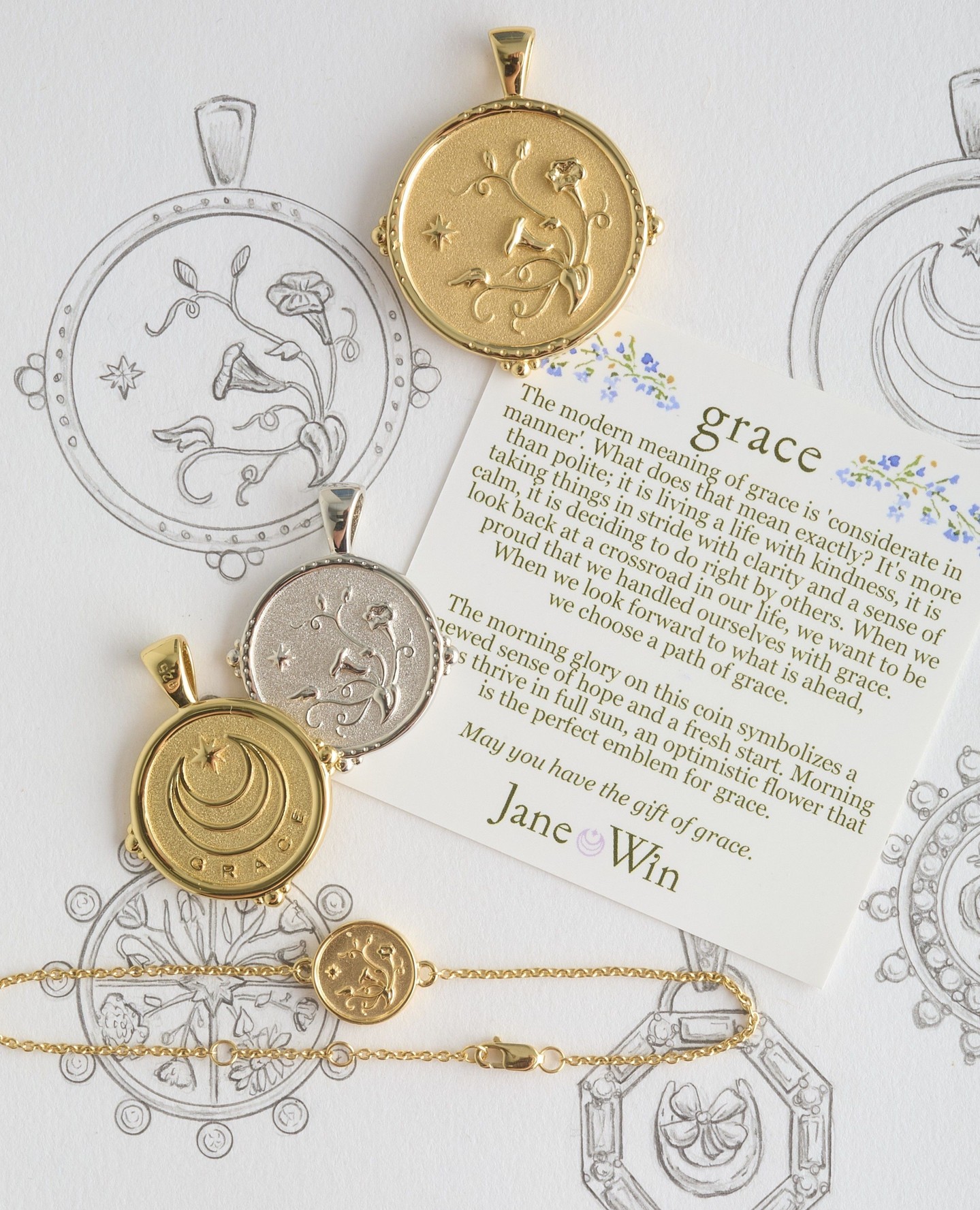 Jane Win Facebook ad: The GRACE Collection expands Wear this coin as…