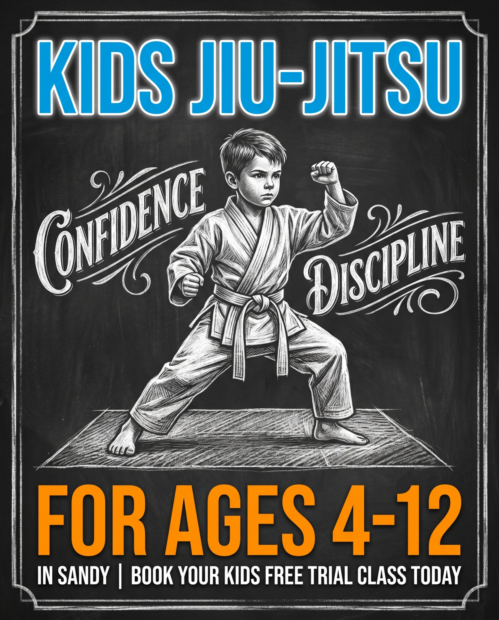 Odin's Halls BJJ Oregon Facebook ad: Free Kids Martial Arts Class in Sandy