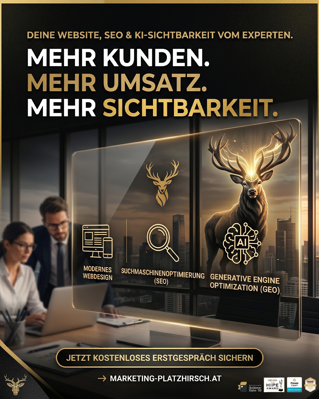 Marketing Platzhirsch W.M. GmbH Facebook ad: Kostenlose Erstberatung anfragen →