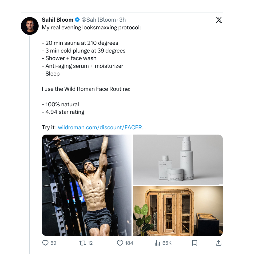Wild Roman Facebook ad