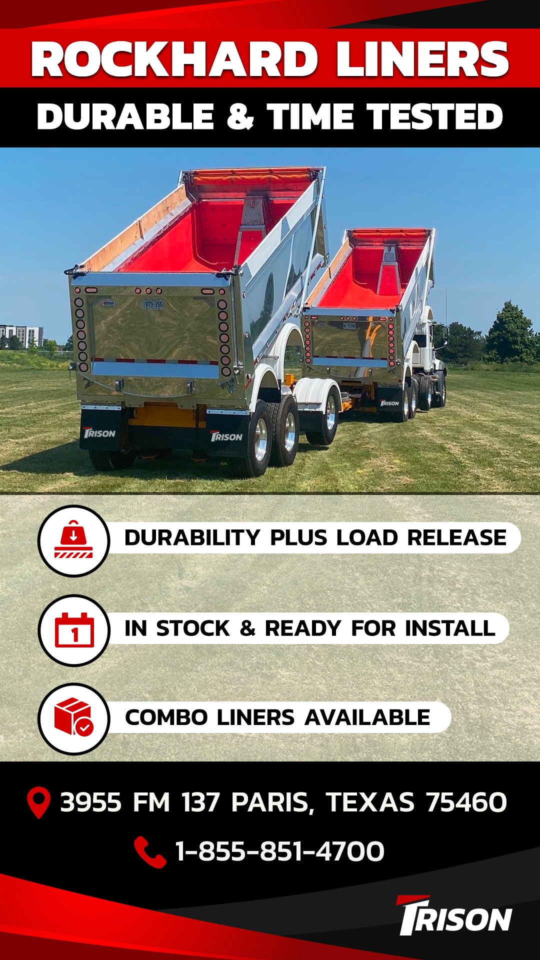 Trison Tarps & Liners Facebook ad