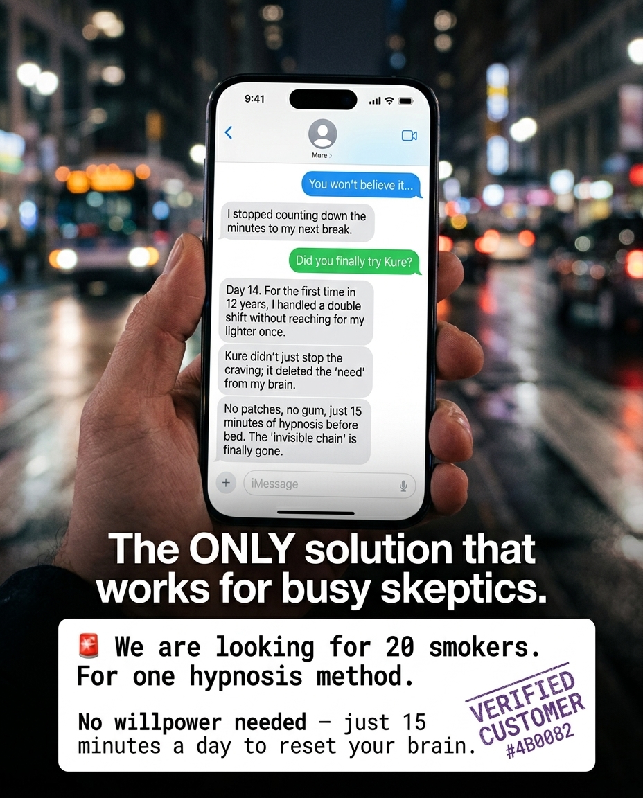 Hypnosis to Stop Smoking Facebook ad