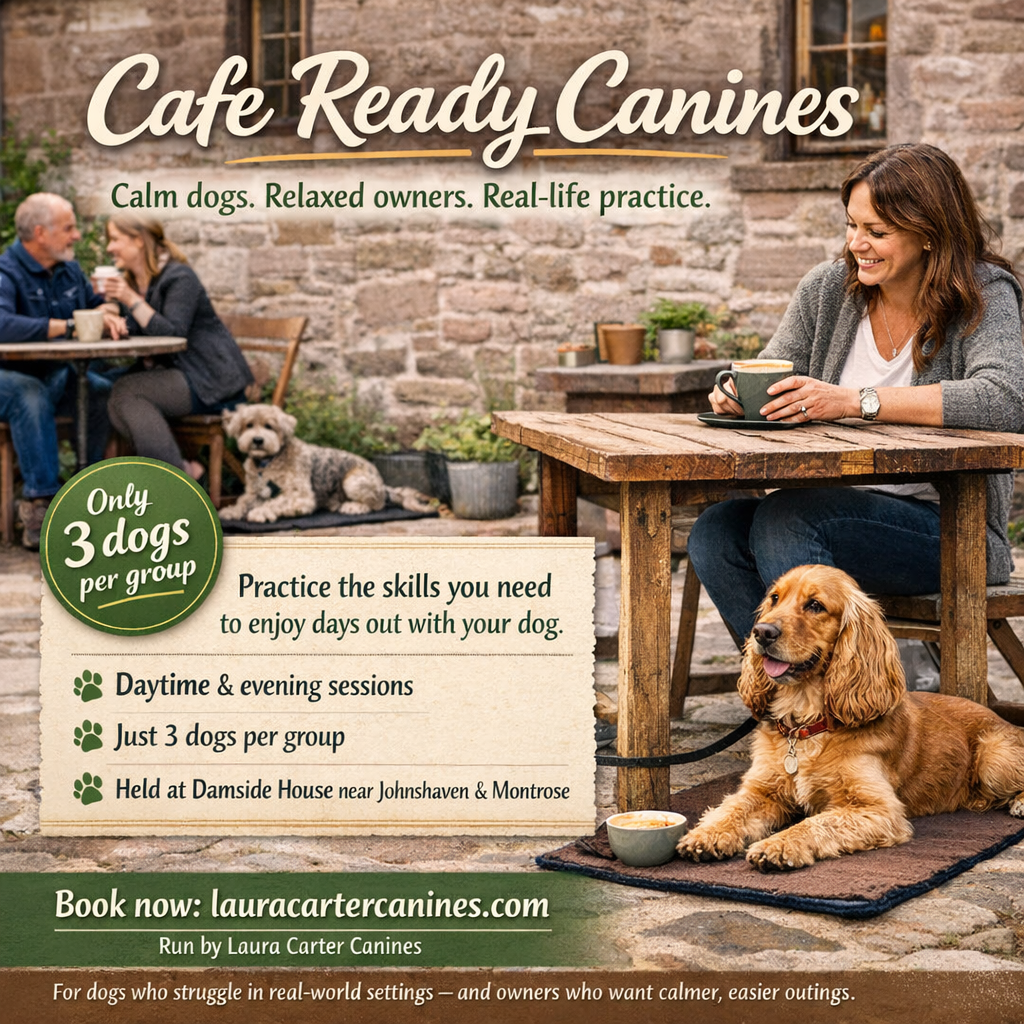 Laura Carter Canines Facebook ad: Cafe Ready Canines