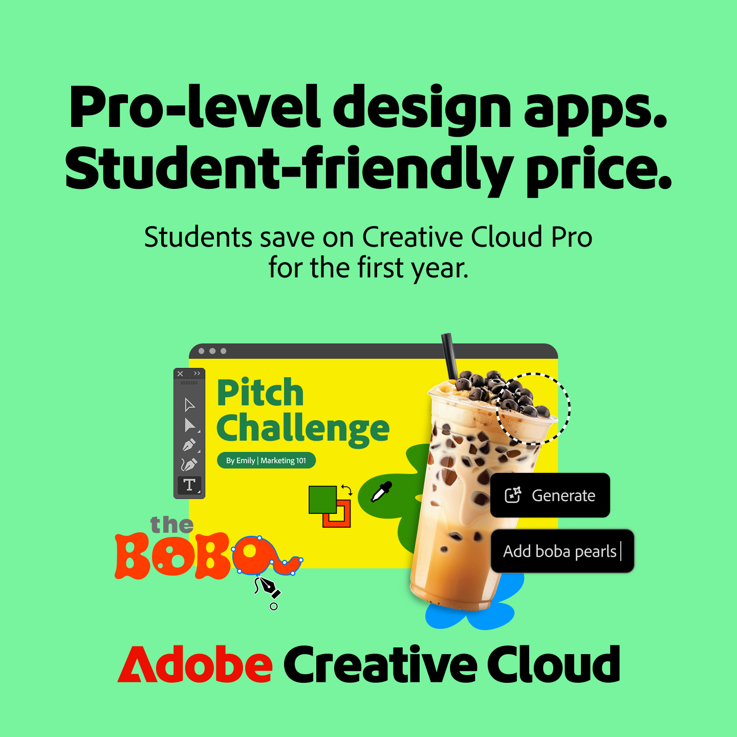 Adobe Creative Cloud Facebook ad