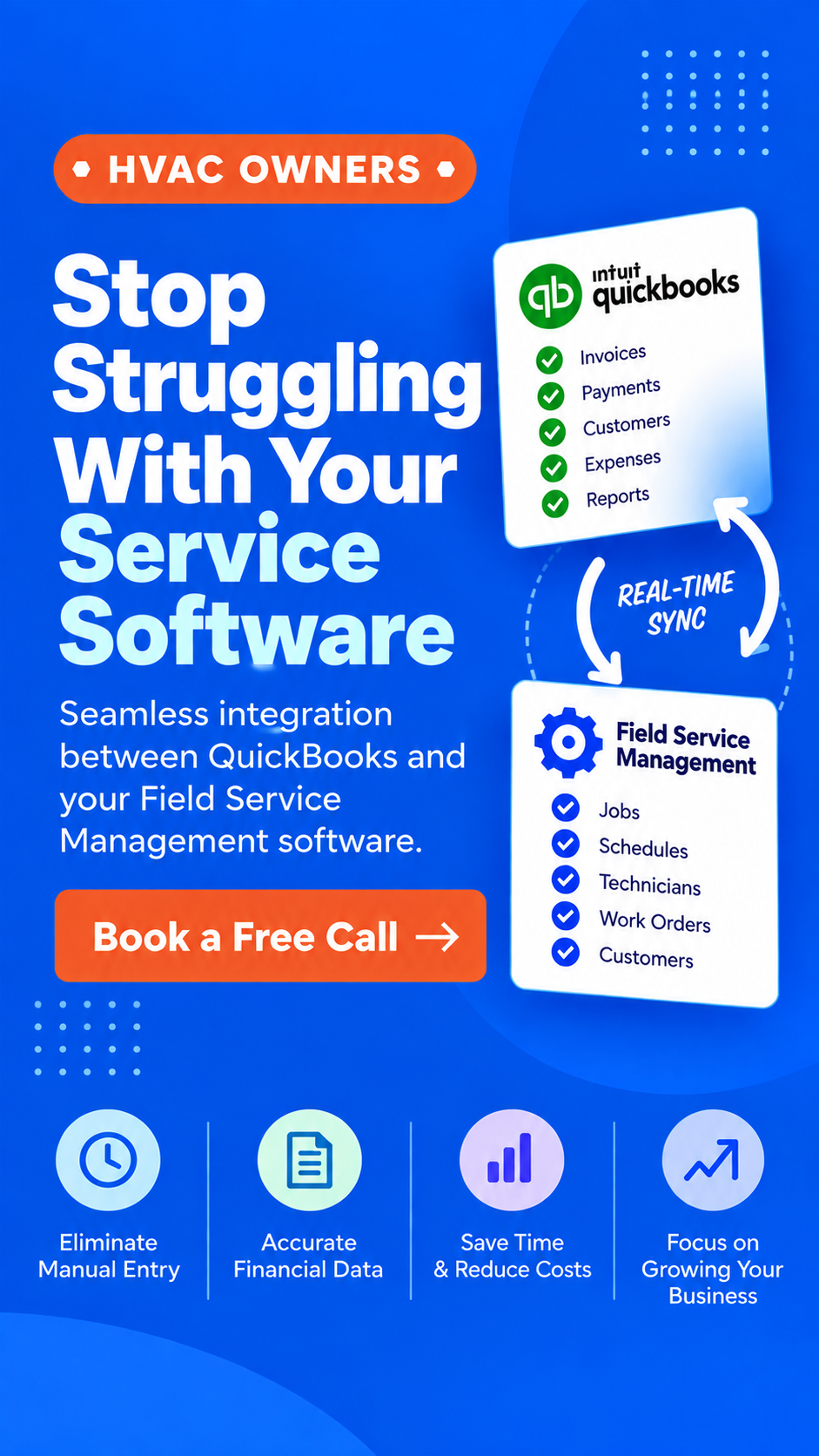 WorkHero Facebook ad: Use AI to Help Manage Your HVAC Back Office