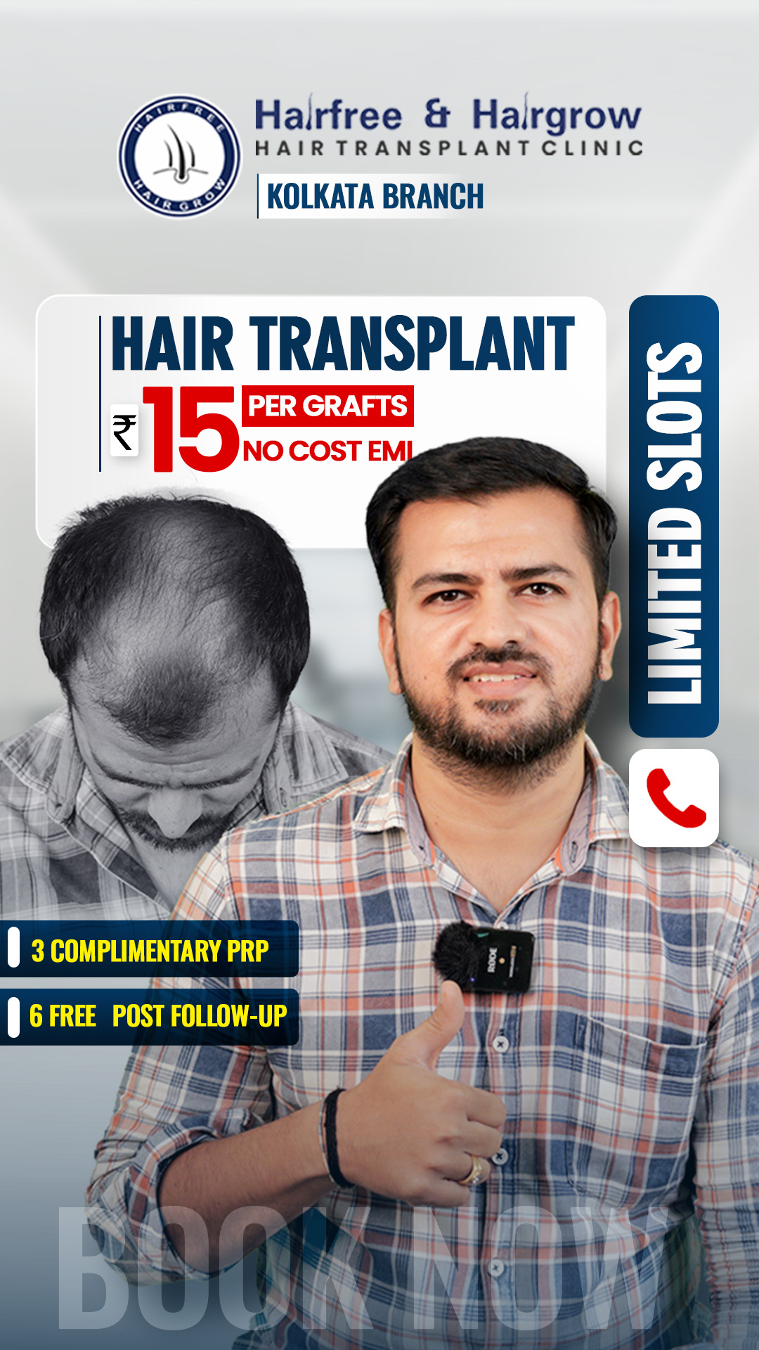 Hairfree Hairgrow Clinic Facebook ad