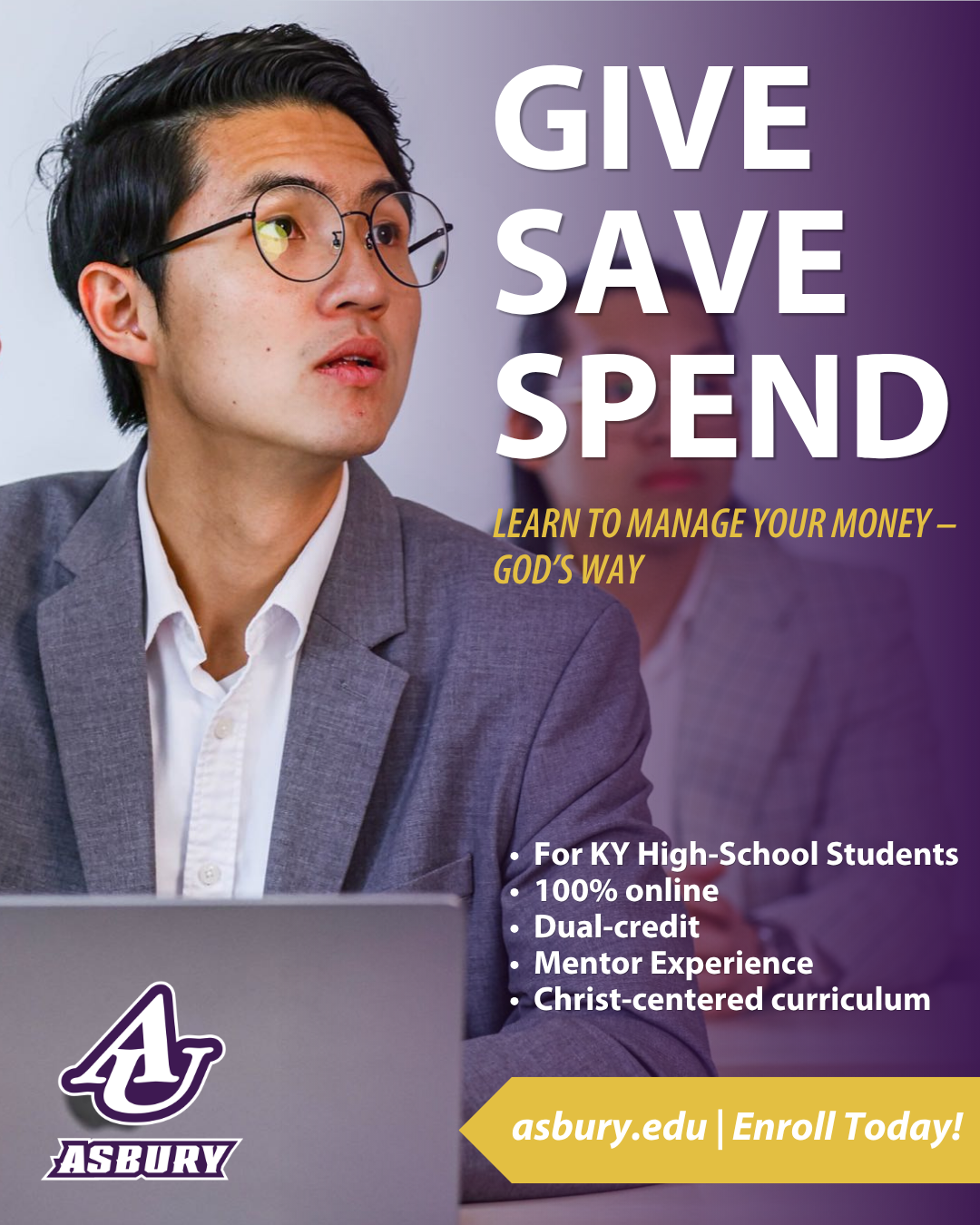Asbury University Facebook ad