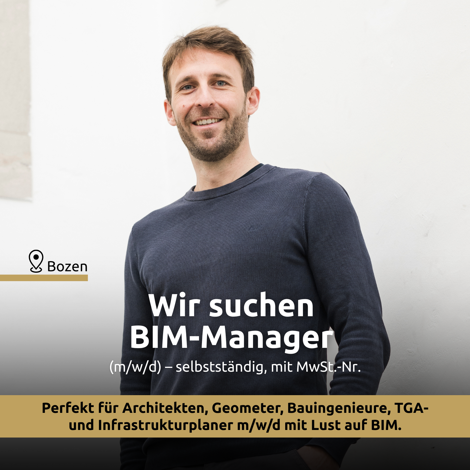 SOLARRAUM Facebook ad: Wir suchen BIM-Manager, selbstständig, mit MwSt.-Nr. (m/w/d)
