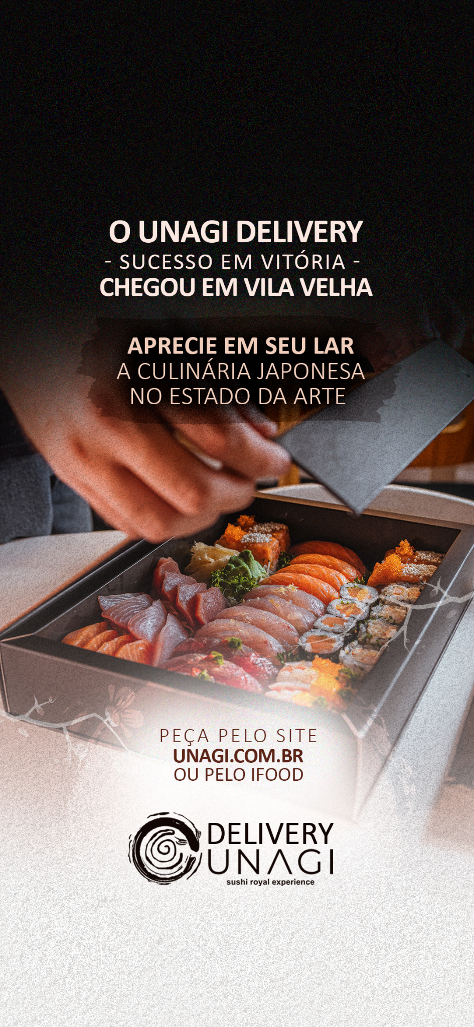 Unagi Royal Sushi Experience Facebook ad from Oct 15, 2025